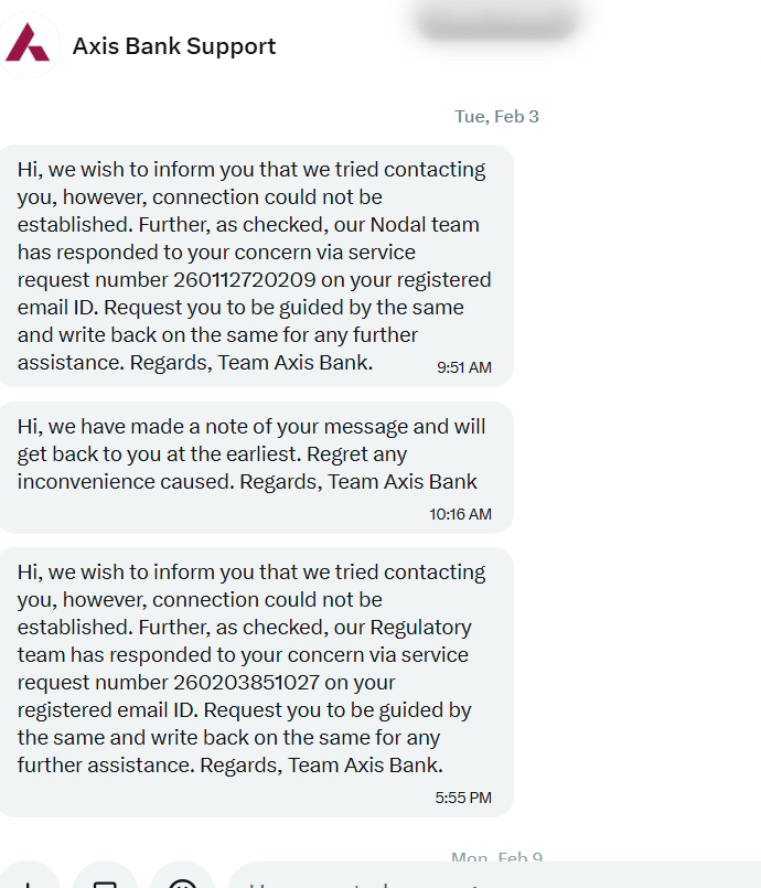 paras_jaiswal's tweet photo. @AxisBankSupport @nsitharaman @AxisBank @RBI @RBIsays @aajtak This is just going on . This is when i dont have any banking relations with this fraud bank https://t.co/7CKeAgKSSJ