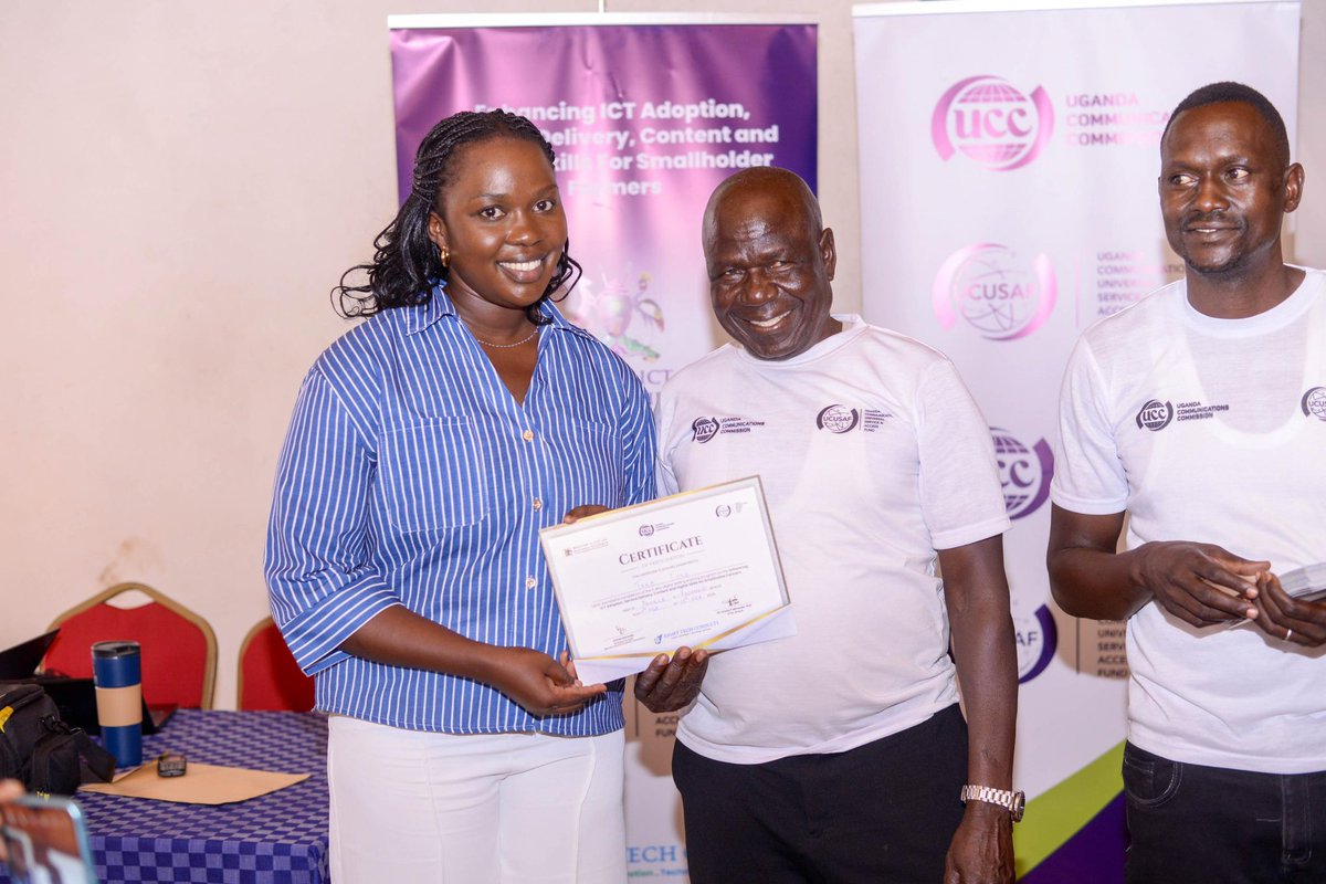 8TechConsults's tweet photo. Adjumani District marked the successful close of the #ICT4Farmers training ,celebrations and certificate awards, graced by Ms. Precious Akidi @UCC_Official. @MoICT_Ug ,@UCC_ED, @unffe 

#digitalskilling https://t.co/MzR8DAPB4w