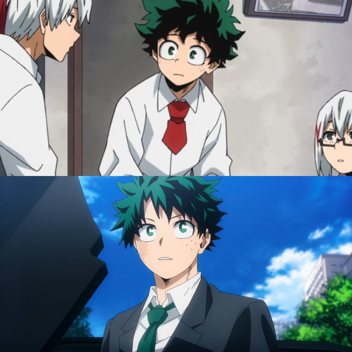 He's grown so much that he can tie his tie very well now 😭