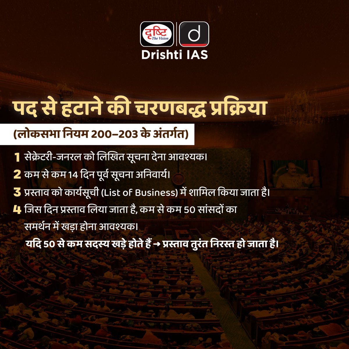 drishtiias's tweet image. लोकसभा स्पीकर के खिलाफ अविश्वास प्रस्ताव - आगे क्या होगा?
संवैधानिक प्रक्रिया को आसान शब्दों में समझने के लिए स्वाइप करें-

#NoConfidenceMotion #LokSabhaSpeaker #ConstitutionalProcess #PoliticalDynamics #IndianParliament #DrishtiIASEnglish #DrishtiIAS