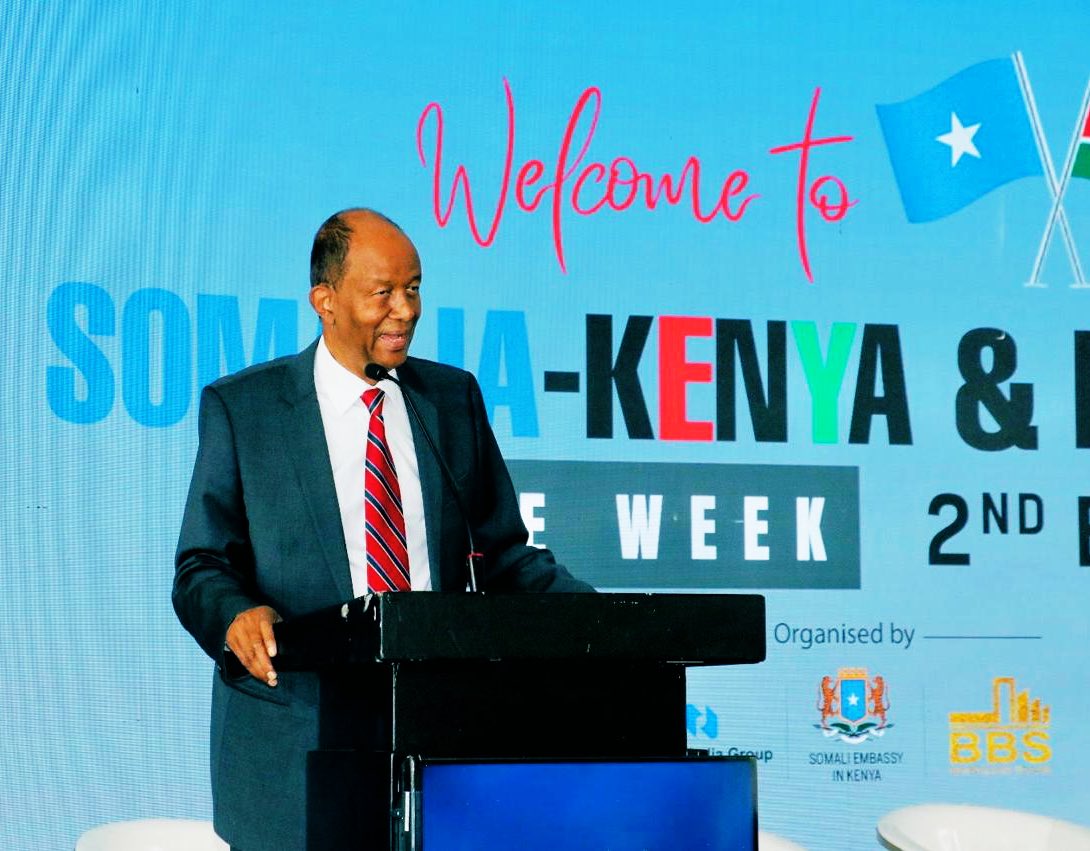 MPyusufhassan's tweet photo. I had the pleasure of welcoming distinguished guests and speaking at the Somalia-Kenya and Diaspora Trade Week, which opened yesterday at the BBS Mall in Eastleigh.

The expo, jointly organised by the Somali government,  @NationMediaGrp, and BBS Mall was officially launched by the Cabinet Secretary for the East African Community, Beatrice Askul Moe, Somalia was represented by the Commerce and Industry Minister  Gamal Hassan and Ambassador to Kenya Jabril Ibrahim, while the NMG was represented by its MD & CEO, Geoffrey Odundo.