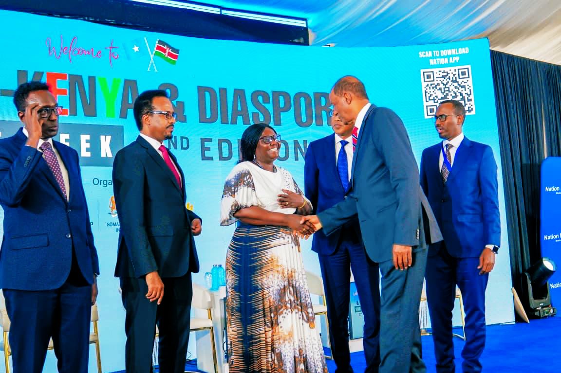 MPyusufhassan's tweet photo. I had the pleasure of welcoming distinguished guests and speaking at the Somalia-Kenya and Diaspora Trade Week, which opened yesterday at the BBS Mall in Eastleigh.

The expo, jointly organised by the Somali government,  @NationMediaGrp, and BBS Mall was officially launched by the Cabinet Secretary for the East African Community, Beatrice Askul Moe, Somalia was represented by the Commerce and Industry Minister  Gamal Hassan and Ambassador to Kenya Jabril Ibrahim, while the NMG was represented by its MD & CEO, Geoffrey Odundo.