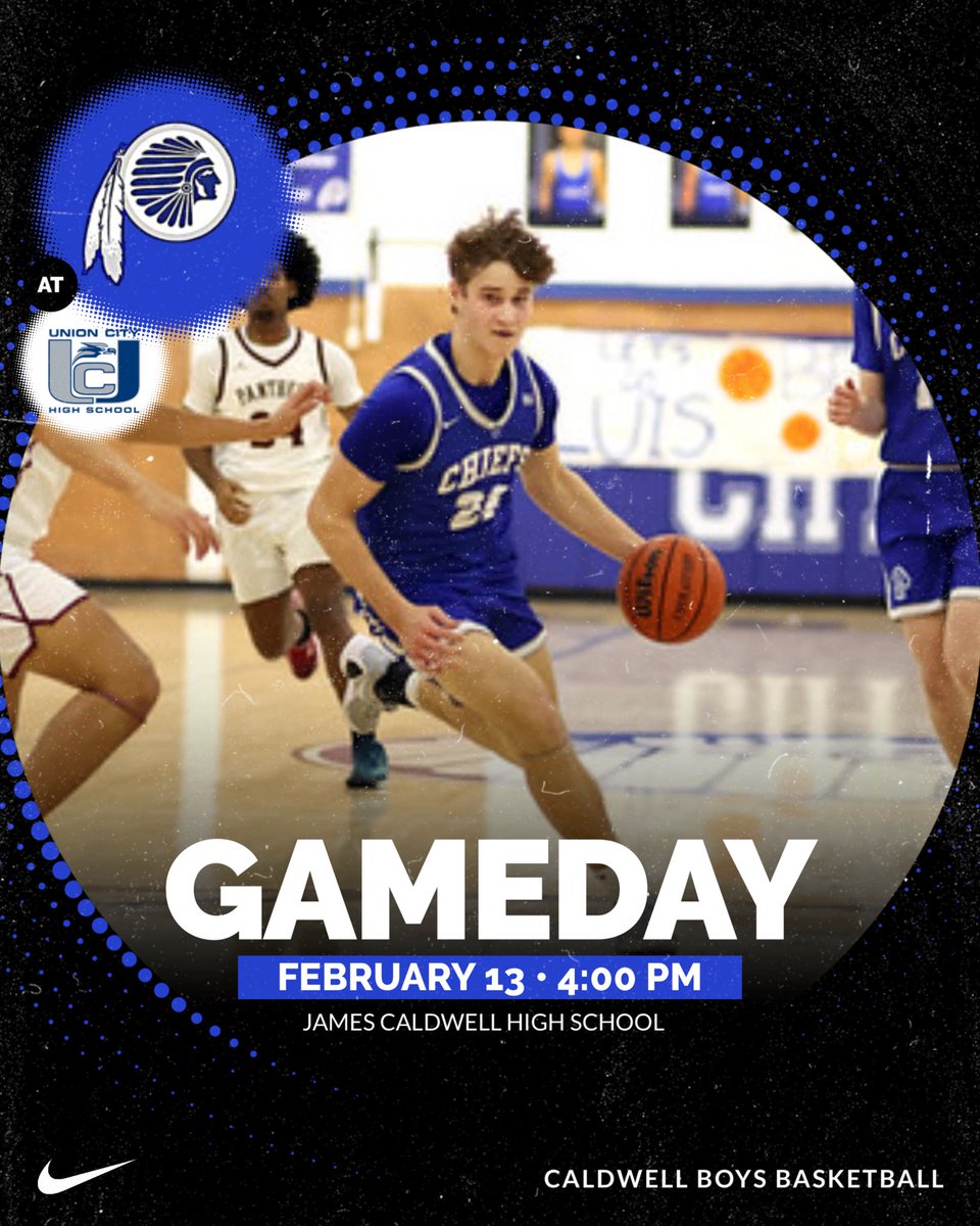 jchsboyshoops's tweet photo. 🏀GAME DAY 🏀⁣
⁣
📅 | Friday, February 13th 
⁣
🆚 | Union City High School⁣
⁣
🕑 | 4:00VARSITY ⁣
⁣
📍| HOME
📍| James Caldwell HS
⁣
🏀 Let’s Go Chiefs!⁣

@Chattermeister @CWCJCHSCHIEFS @guy_kipp https://t.co/YWWvW4Yflz