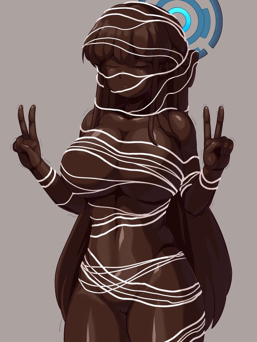 顔までコーティングされた差分 