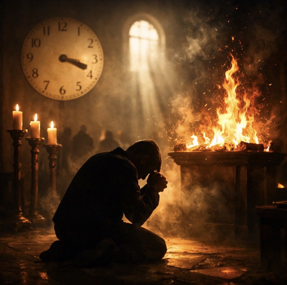 PastorTray's tweet photo. It’s time to restore the 24-hour temple prayer. It’s time to reignite the flame of fervent, relentless prayer directed back to the Father. Day and night. Voice and tears. Faith and fire. We are the generation that refuses to let the altar go cold.
#24HourPrayer #Restore https://t.co/1uCQ7LFsSZ