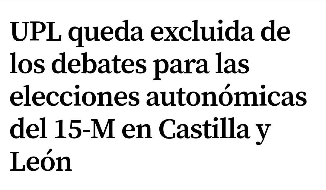 Se confirma el pucherazo histórico contra UPL.

No quieren que una organización de corte regionalista pueda tener incidencia en las políticas autonómicas.

Ahora más si cabe nos van a tener ahí, quieran o no.