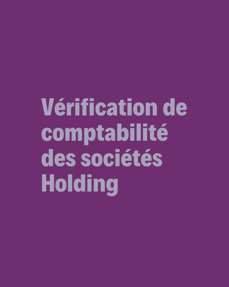 CbaImpots's tweet photo. Vérification de #comptabilité des sociétés Holding
Créer une #holding est simple.
La sécuriser est stratégique.
https://t.co/9d0lMSmUtY https://t.co/98H9MHp63b