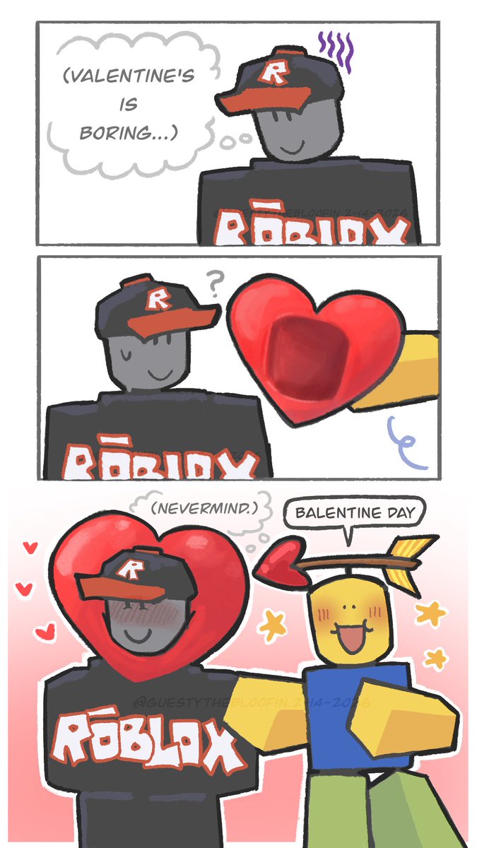 happy hearts day

#robloxart #guestnoob #noobguest