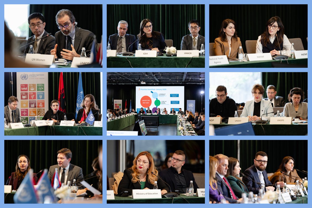 Yesterday, together with <a href="/SASPACALBANIA/">SASPAC</a> we co-convened an important consultation on the draft 🇦🇱🇺🇳 #Albania–<a href="/UN/">United Nations</a> Cooperation Framework 2027–2031, along with the new Country Programme Documents of <a href="/UNDPAlbania/">UNDP in Albania</a>, <a href="/albania_unicef/">UNICEF ALBANIA</a> and <a href="/UNFPAAlbania/">UNFPA in Albania</a>.
We welcomed the strong engagement of