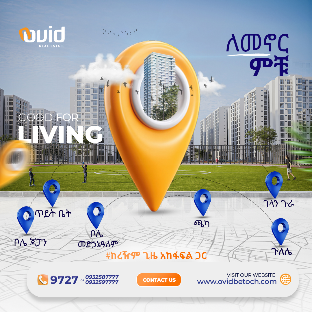 OvidRealEstate's tweet photo. Ovid offers a variety of affordable housing options in a variety of villages!

Start living in the village of your choice!

For more information, call 9727 or 0932587777 / 0932597777!
#OvidRealEstate #OvidCommercial #RealEstateEthiopia https://t.co/DPI3jGJ3Ch