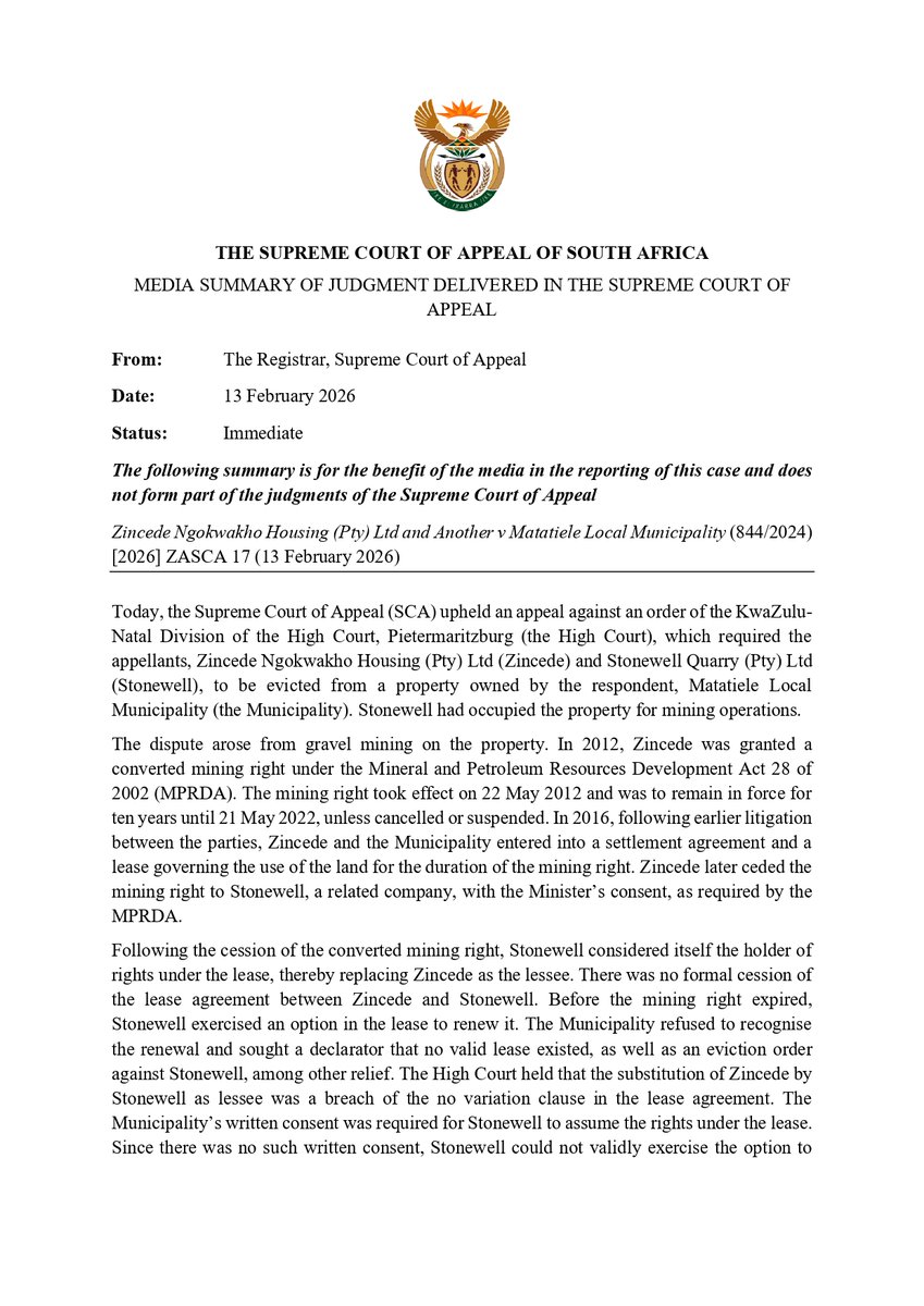 Supreme Court of Appeal ZA tweet media