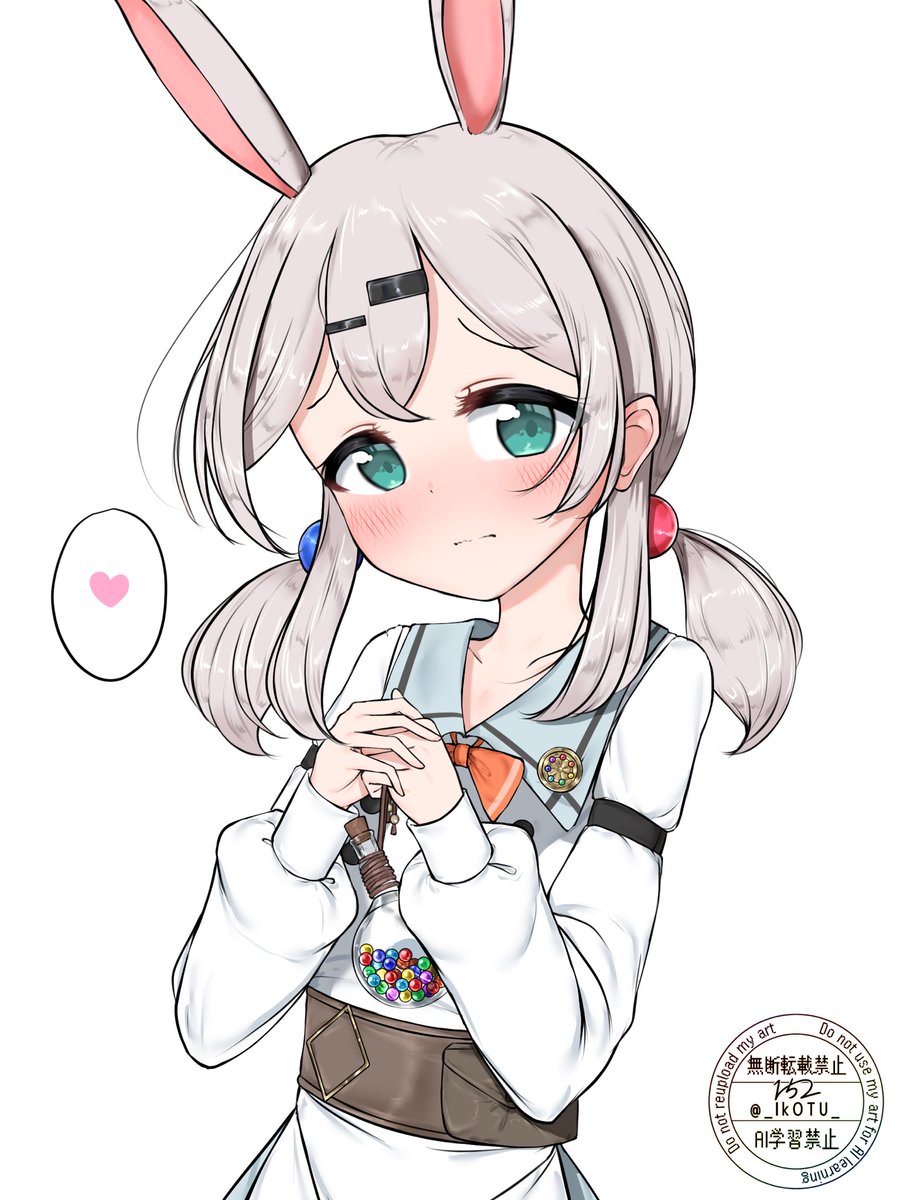 手作りの飴を渡すキャロルちゃん 