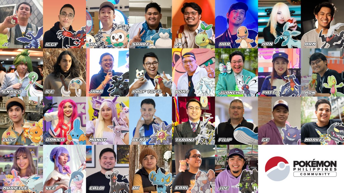✨ Meet the 30 Admins of Pokémon Philippines Community! ✨

Thank you for being part of this journey with us. We’ll keep working to make this a space where Trainers can meet, learn, and enjoy Pokémon together — because this is truly:
#ForTheCommunityByTheCommunity