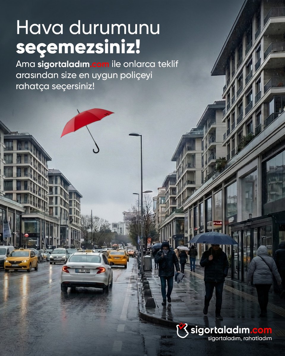 Meteoroloji uyarır, sigortaladım.com korur.
Dolu, sel ya da fırtına...
Hayatınızı kolaylaştıracak tercihler için: sigortaladım.com