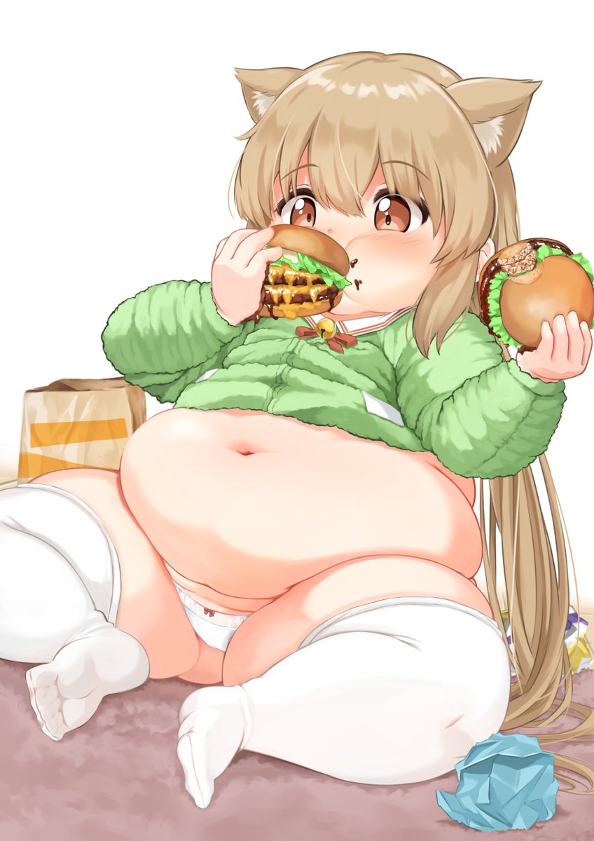 ハンバーガーもぐもぐこるりちゃん!!💕💕 