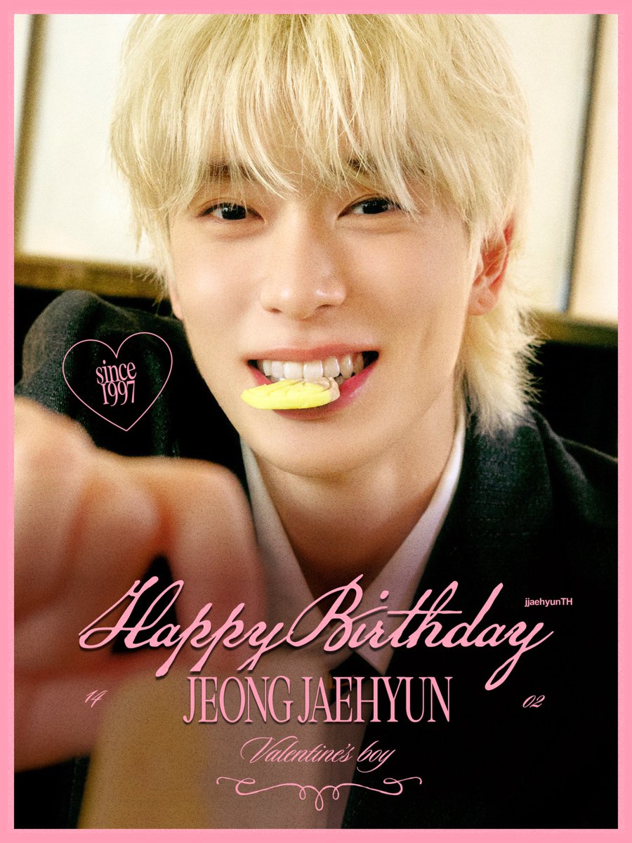 🎂🍑HAPPY BIRTHDAY JAEHYUN🍑🎂

เราชอบลูกพีช
เราชอบวันวาเลนไทน์
เราชอบแจฮยอน
เรามีอะไรอยากบอกกับแจฮยอนเต็มไปหมด

สุขสันต์วันเกิด ขอบให้สุขภาพแข็งแรง แล้วเจอกันเดือนพฤษภาคมนะ!

#재현이생일이다_복숭아커밍쑨
#TimelesslyWithJaehyun