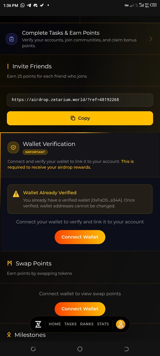 Another new day to preach about <a href="/Zetarium_/">Zetarium</a> 

A focused space for traders, builders, and contributors.
Zetarium discord server is live join in through mee6.xyz/i/f6GpJEi6EX

MSKE SURE UR WALLET IS VERIFIED (this is required to receive ur airdrop)