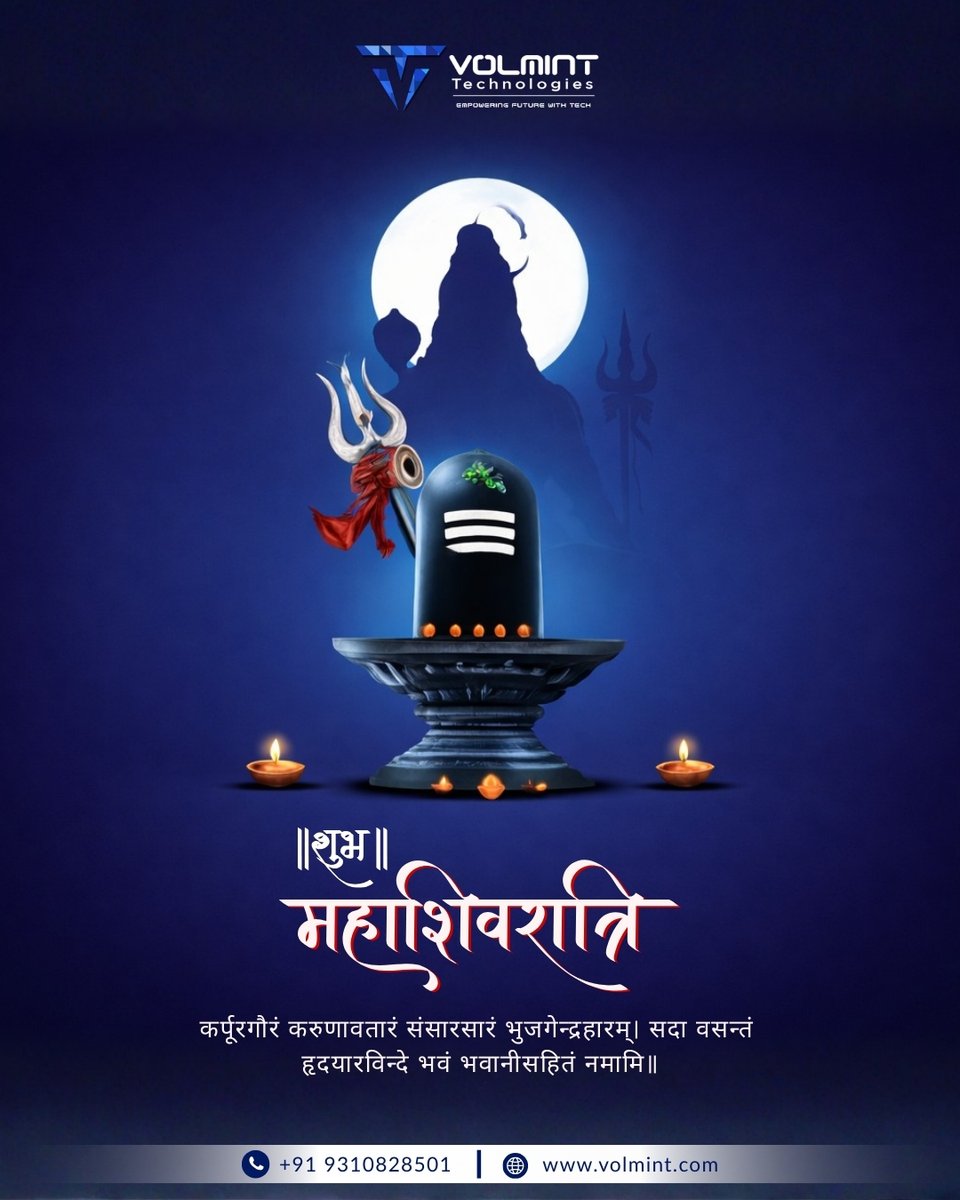TechVolmint's tweet photo. May the divine presence of Lord Shiva guide us towards balance, strength, and purposeful growth.
Warm wishes on Maha Shivratri🔱. https://t.co/UUcG7PX3ug