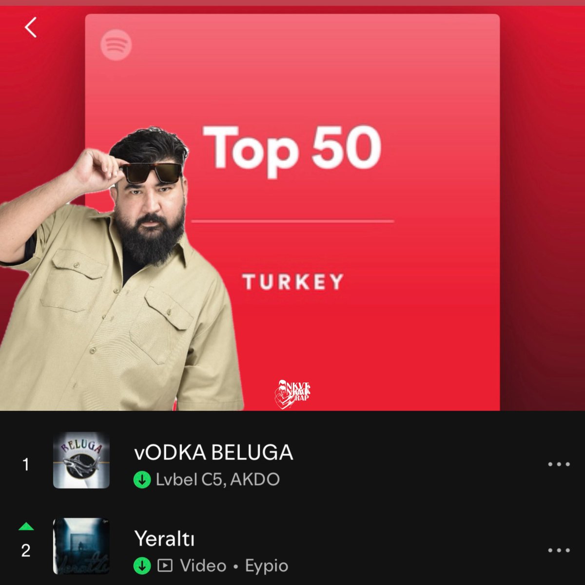 Eypio’nun “Yeraltı” Şarkısı Türkiye En İyi 50 Listesinde 2. Sıraya Yükseldi.