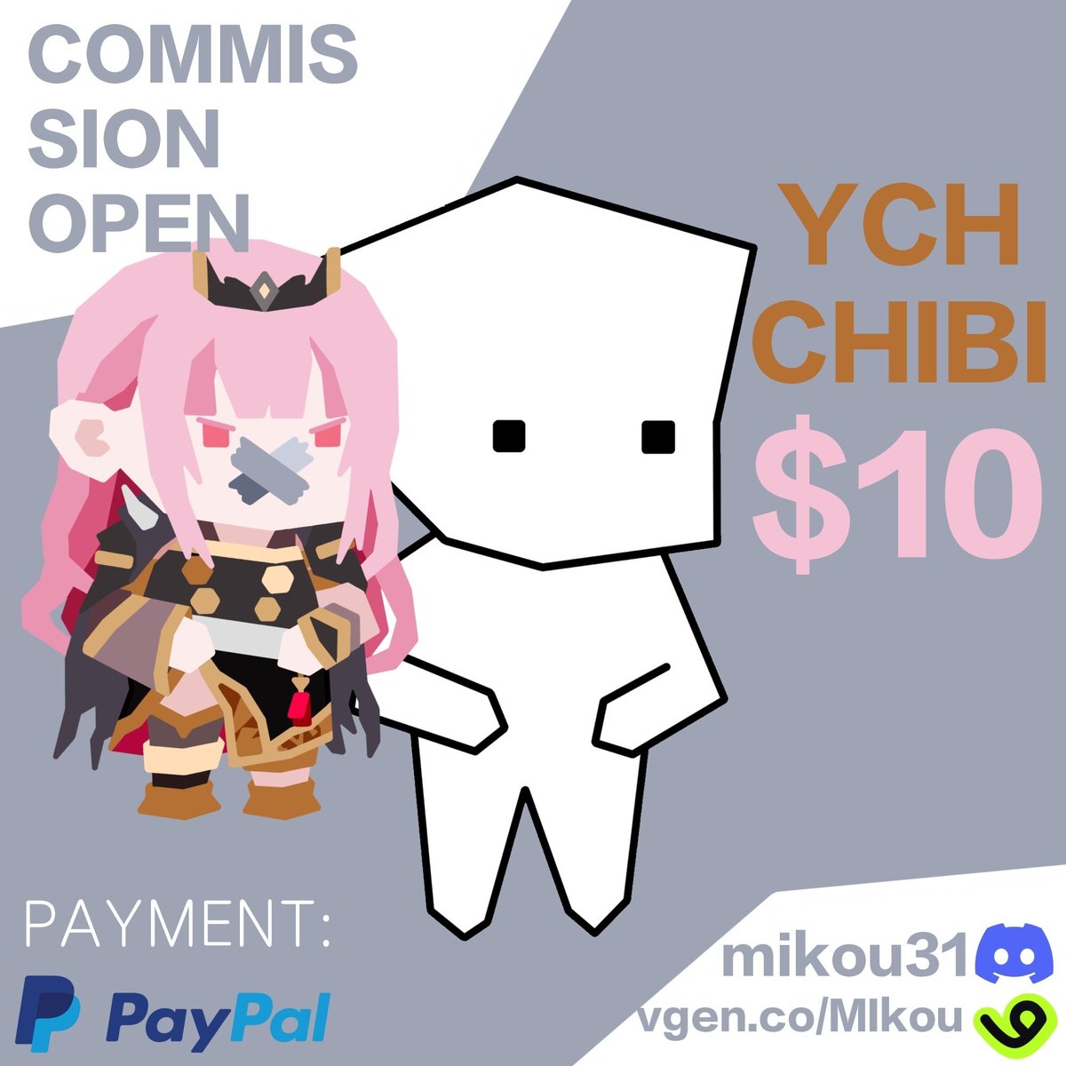 (❤️ &amp; 🔄 are very appreciated!)
Hello everyone!
I'm opening my art commission!
Feel free to DM me if you're interested!
I'm available on VGen too: vgen.co/MIkou
For more info &amp; ToS: mikoucommission.carrd.co
Thank you ◉⁠‿⁠◉

#VGenOpen #commissionopen #ychcommission