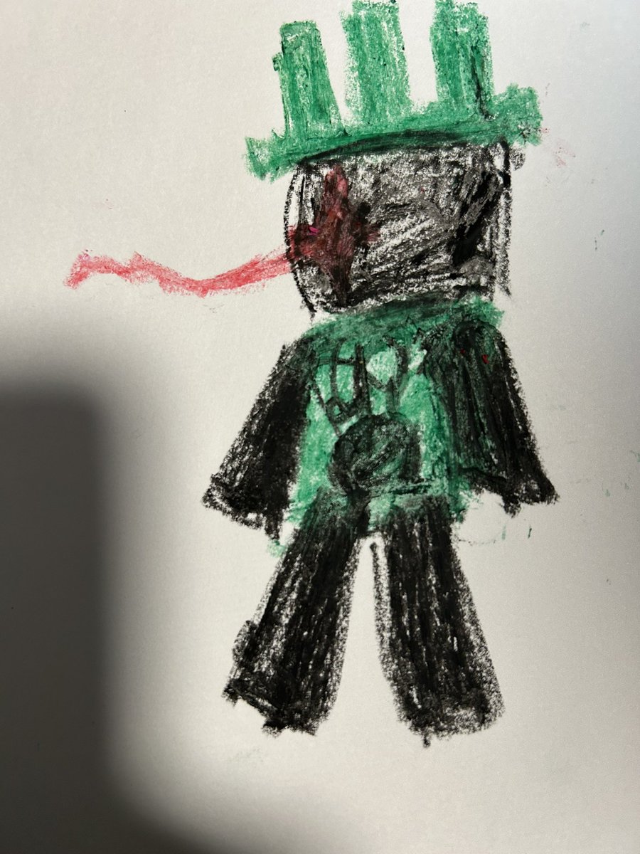 クレヨンを5年ぶりに使いました🖍 難しいね>< #forsakenfanart