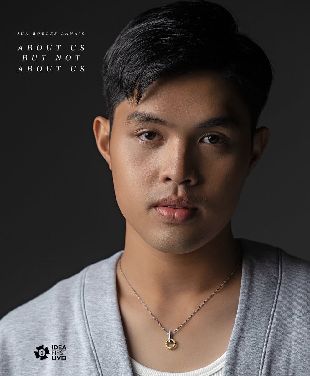 roxyarchieluvs2's tweet photo. elijah canlas is lance on about us but not about us theater stage adaptation along with sir romnick sarmienta and epy quizon ✨

🏠: power mac center spotlight block box theater makati city 
🗓️: february 14-march 8, 2026

#ElijahCanlas | @elijahcanlas_ #AboutUsButNotAboutUs https://t.co/kDudABt6xc
