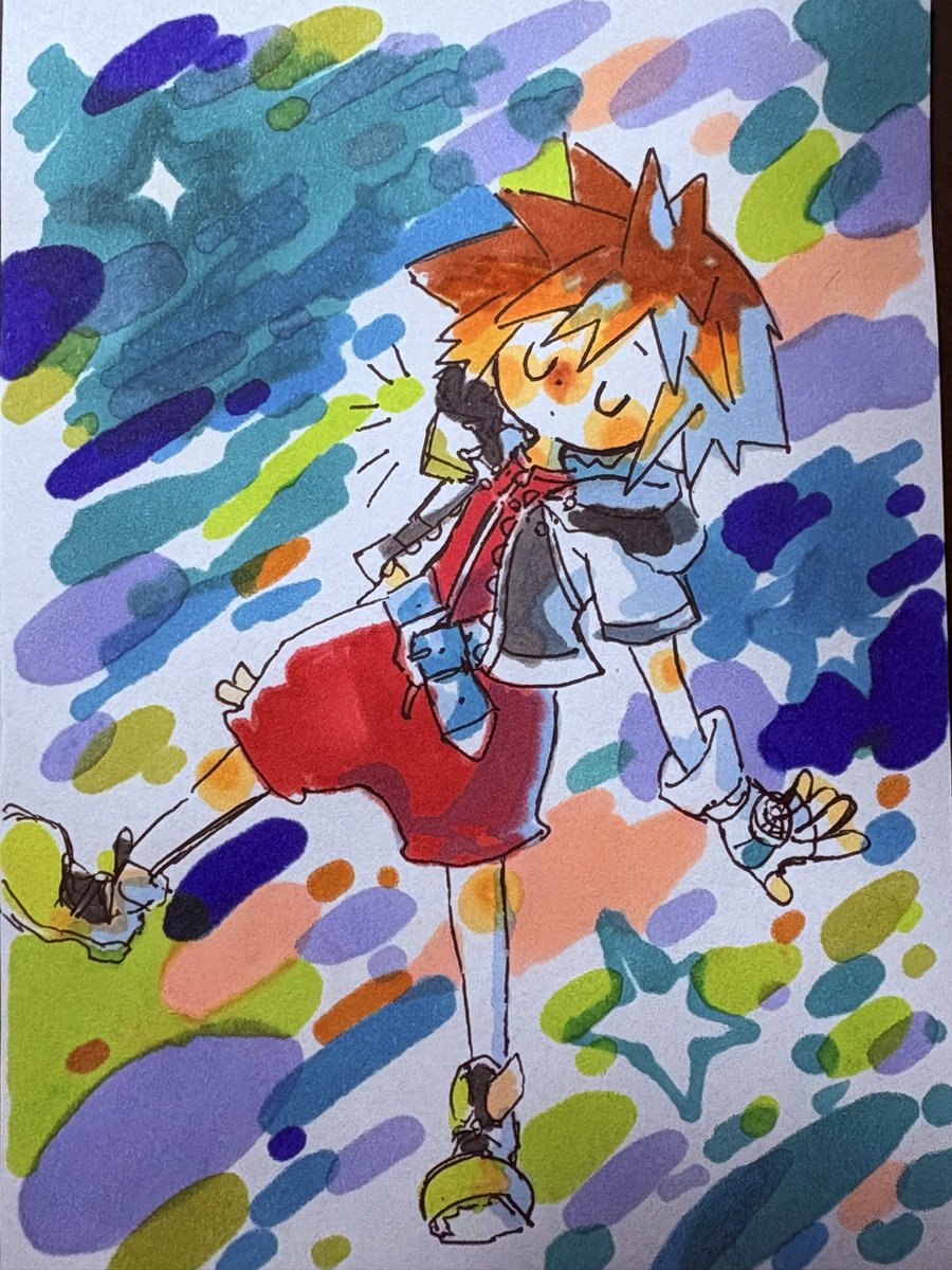 rkgkソラ　ペンたのしい
#イラスト　#KH   #アナログ　#毎日投稿