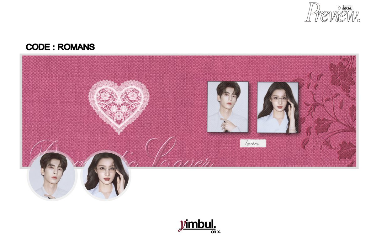 retweet will be appreciated!

tmrw is valentine's day! meet my new babies < ROMANS, VENOURA, ILIKEU &amp; LAST FOREVER > 
good news! all my new catalog below now are available to orders with my other couple layout :D scroll for more information! #zonauang