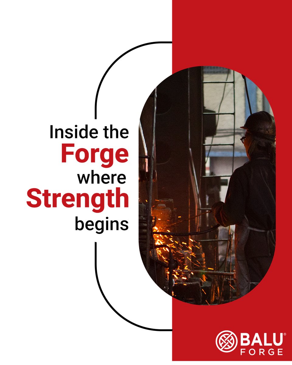 BaluForge's tweet photo. Strength isn’t added at the end, it’s built in from the first heat.
Peek inside the forge where raw steel becomes dependable engineering. Precision, control, and expertise at every stage.
#QualityAndQuantity #BaluForge #EVShafts #BaluInnovation #Balu #BaluForge #BaluInnovation #MetalCutting #Manufacturing #cigüeñal #cigueñal #cigüeñales #Virabrequim #Kurbelwellen #Kurbelwelle #vilebrequins #vilebrequin #коленчатыйвал #میللنگ #크랭크샤프트 #曲軸 #クランクシャフト #krankmili #krukas #коленвал #коленвалы