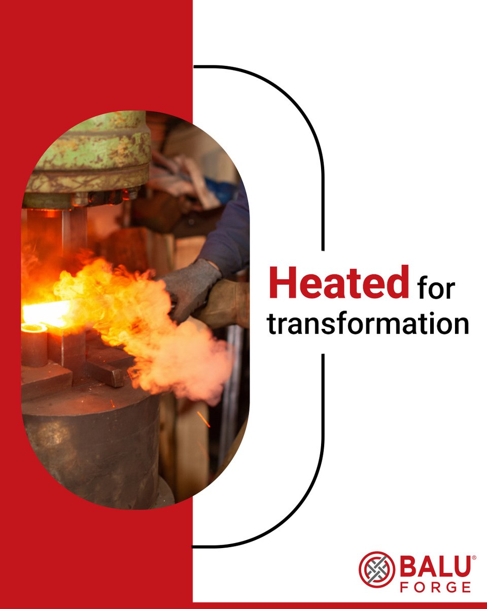 BaluForge's tweet photo. Strength isn’t added at the end, it’s built in from the first heat.
Peek inside the forge where raw steel becomes dependable engineering. Precision, control, and expertise at every stage.
#QualityAndQuantity #BaluForge #EVShafts #BaluInnovation #Balu #BaluForge #BaluInnovation #MetalCutting #Manufacturing #cigüeñal #cigueñal #cigüeñales #Virabrequim #Kurbelwellen #Kurbelwelle #vilebrequins #vilebrequin #коленчатыйвал #میللنگ #크랭크샤프트 #曲軸 #クランクシャフト #krankmili #krukas #коленвал #коленвалы