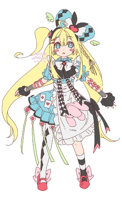 アリス風味な子描いた! #OC #illustration