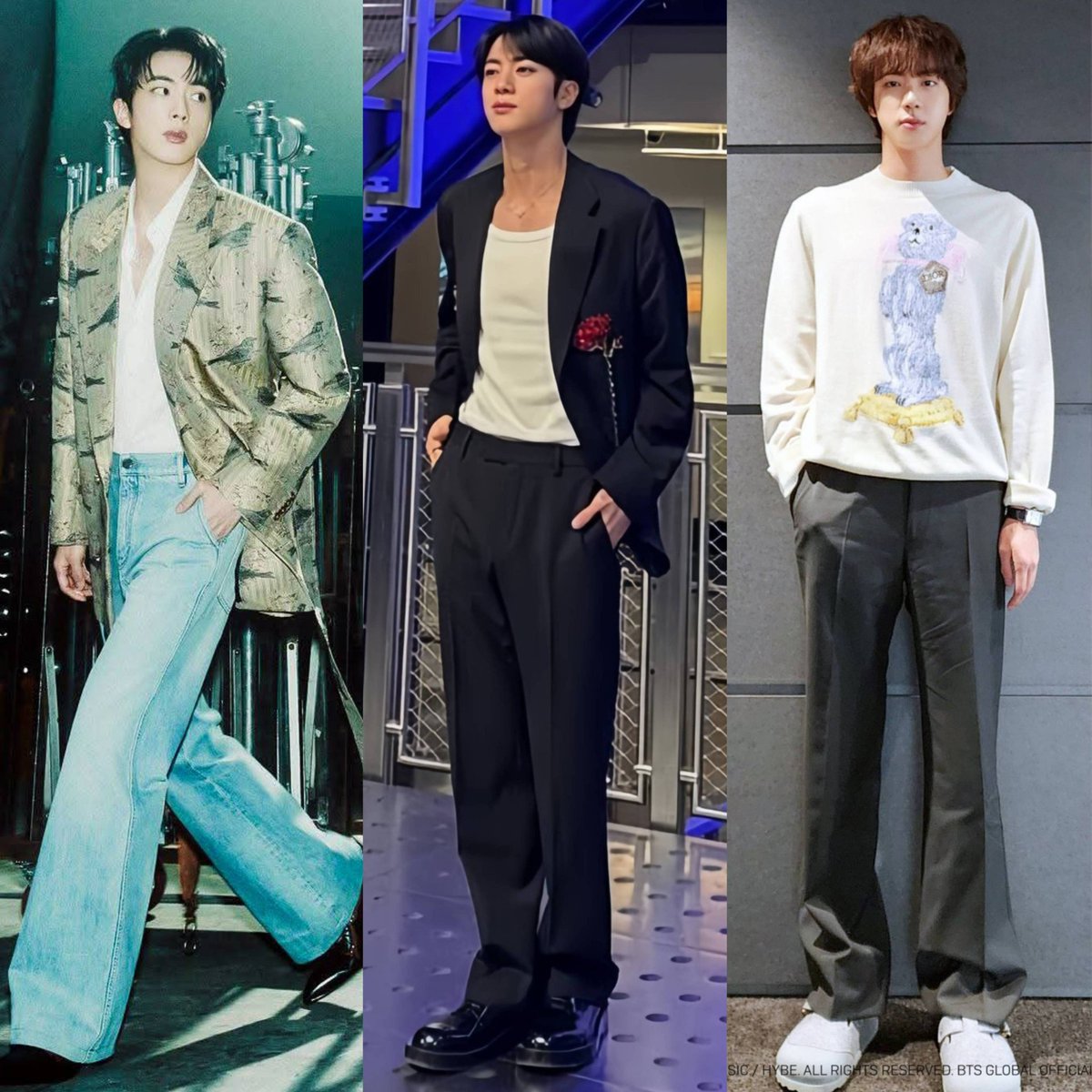 Mybelovedjinnie's tweet image. seokjin is literally 90% legs