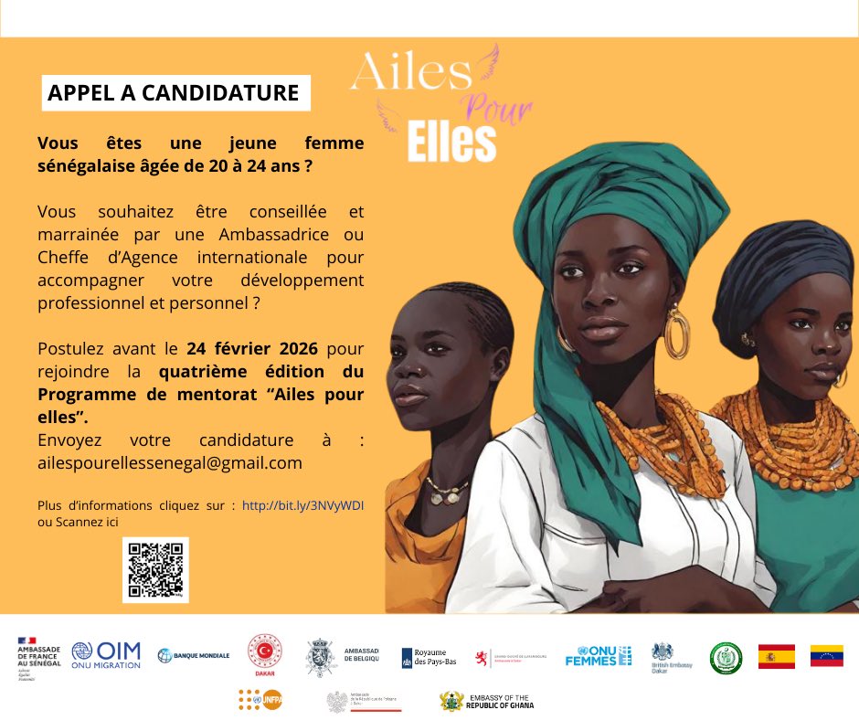 Quatrième edition du Programme de Mentorat «Ailes pour elles» 
#embespdakr🇪🇸🇸🇳
