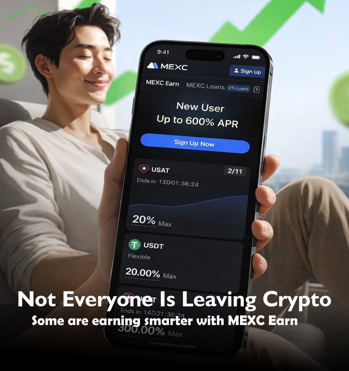 Josef_zich's tweet photo. Many people are quitting crypto now just because the market is down and they just can’t take it anymore. 

While people are leaving, some are still holding steady with strong conviction and looking for ways to earn more on their assets even while the market is down. One of the best ways I’ve found to earn on your assets is through MEXC Earn.

What makes MEXC Earn stand out for me is how simple it is. You don’t need to be a trading expert or understand complex strategies. You just choose an asset, stake it, and start earning. For new users, there’s an exclusive USDT staking opportunity that offers up to 600% APR, which is quite eye-opening for anyone trying to make their idle funds work harder. It feels less like “doing more” and more like using what you already have more wisely.

Beyond USDT, @MEXC_Official also offers different earning pools across various asset categories so you can MEXCimize your earnings. 😁
They currently have the highest returns in the market and this gives users flexibility to spread their funds and earn APR on assets they already believe in. 

Instead of leaving funds untouched in a wallet, MEXC Earn turns holding into something more productive.

In a market where price actions are not very favorable, programs like MEXC Earn offer a calmer and better approach to stay engaged and #WINwithMEXC without overcomplicating things.

Get started here >> https://t.co/lASRn7NtdG