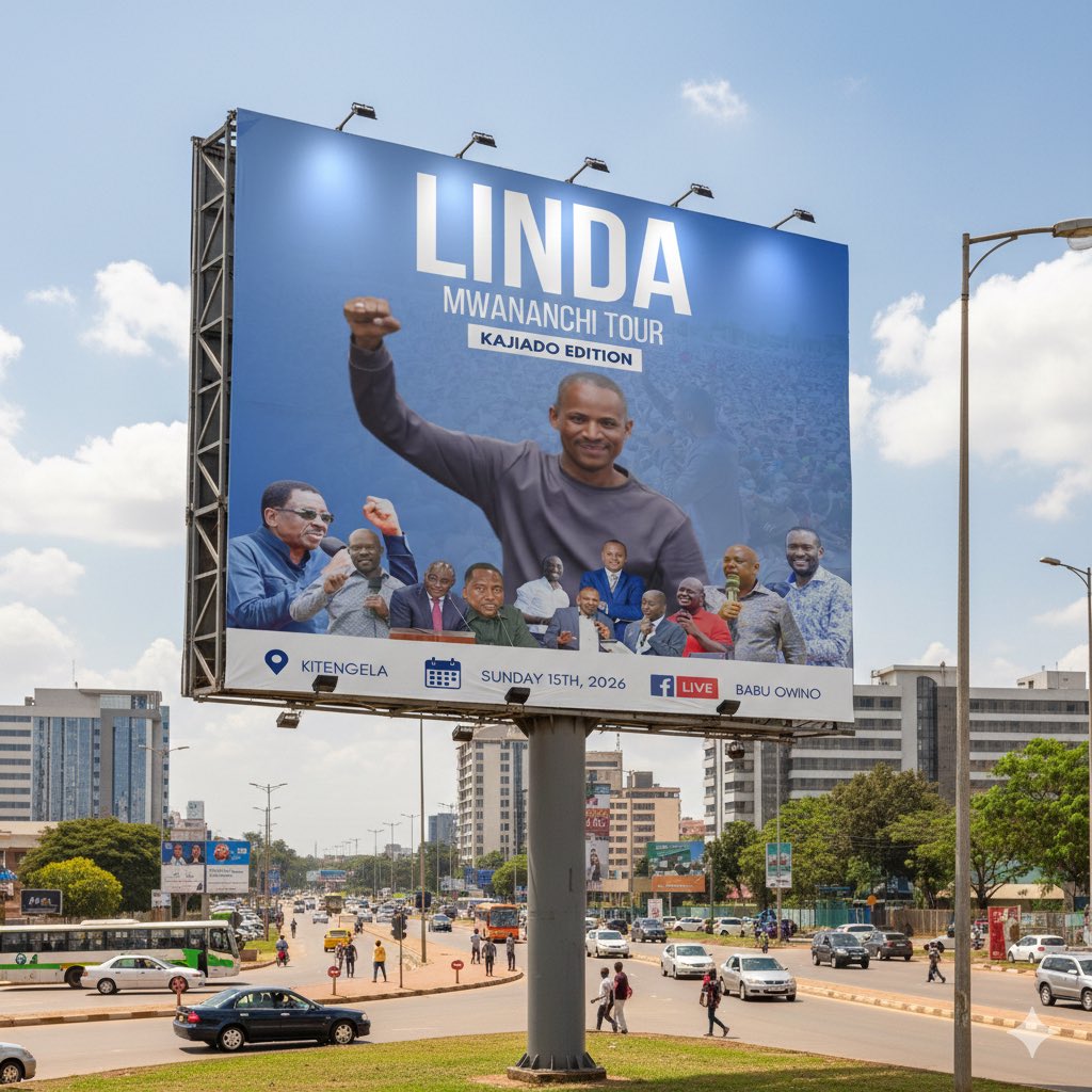 Another billboard in town! Mnakimbiza syllabus sana! Its a formidable coalition!