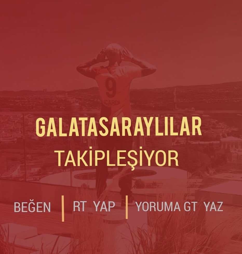 Bu postun altında Galatasaraylı hesablar takipleşsin birbirimize destek olalım.RT YAP BEĞEN ve yorumlara GT yazarak takipleşelim  #GALATASARAYlılarTakiplesiyor
