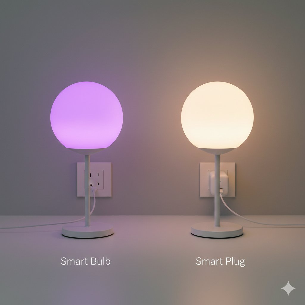 arsh_bhatia23's tweet photo. Smart Plug vs. Fancy Smart Bulb. 💡
​Smart bulbs are cool, but often expensive. A Smart Plug lets you control ANY light, fan, or appliance. You get smart functionality for a fraction of the cost, and you don't need to replace your existing devices. 🧠 https://t.co/n01Fsnvy3M