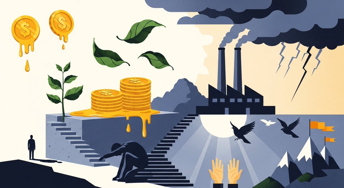 block3333kr's tweet image. 탄소배출권으로 돈 날리는 사람들은 다 똑같은 함정에 빠진다.
환경을 지킨다는 착각이 계좌를 녹인다.

1. 환경 보호가 곧 수익이라고 믿는다
이건 자선 사업이 아니라 철저한 규제 시장이다.
착한 기업이 돈을 벌어다 줄 것이라는 환상부터 버려야 한다.

2. 정부 정책을 무시하고 차트만 본다…