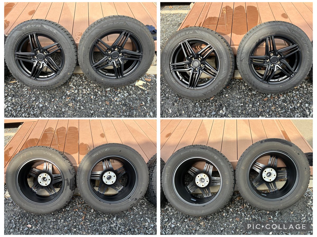 HWKvCwOV3ffyv7H's tweet photo. ホイールとスタッドレス売ります。
クラウンスポーツに履いてました。
4ヶ月使用
ホイール
GLAMIC(グラミック)
18×7.5j      INSET38
タイヤ　スタッドレス
TOYO  トランパス
235/60R18
16万希望です。

こちらは栃木県宇都宮です。
なるべく取りに来られる方希望です。 https://t.co/6O9vMv8ZxE