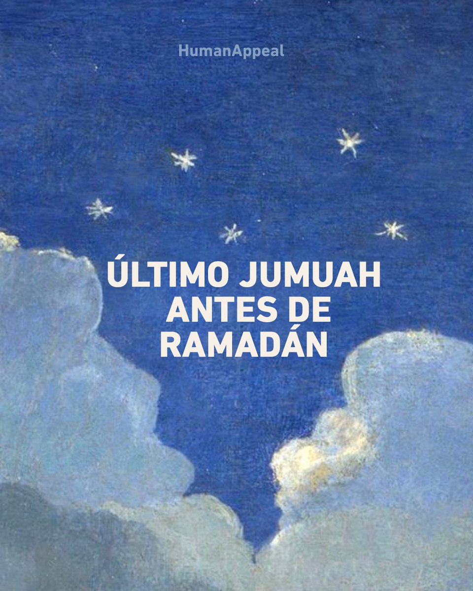 HumanAppeal_ES's tweet photo. Estamos ¡a menos de una semana de que empiece #Ramadán! Este es el último Jumuah antes de que comience el Mes Bendito. Esperamos que estéis preparando todo y os estéis preparando para la llegada del Mes Bendito, Inshallah. https://t.co/4LeziEKdGD