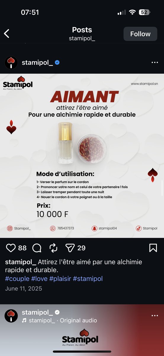 Osez me dire que ceci n’est pas de la sorcellerie. Et encore j’ai la flemme de fouiller le compte mais khamnani y’a pire.