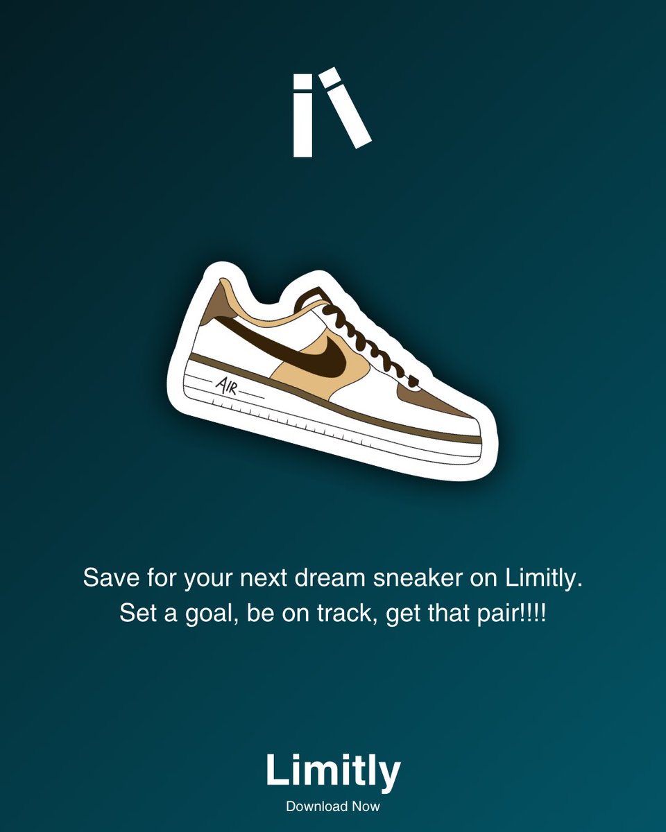 LimitlyApp's tweet photo. Buying Sneakers? Save on Limitly! 😁
#moneymanagementtips #moneysaving #financialgoals #financialfreedom https://t.co/JM6YyFcvba