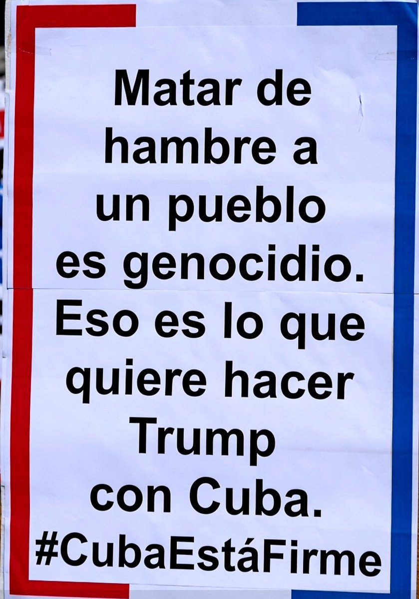 Cuba si,
Genocidio no.
#CubaEstáFirme