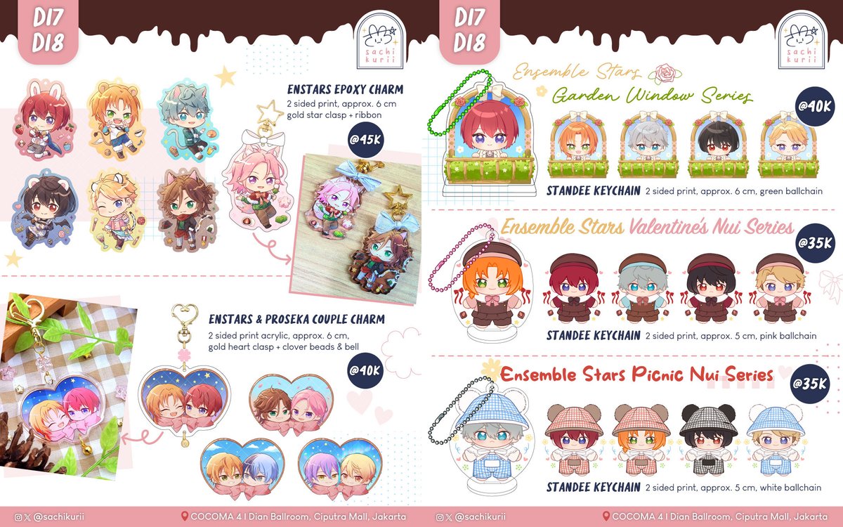 I forgot to post here (haha) but here's my calatogue for #cocoma4 tomorrow!

📆 Sat, 14 Feb 2026
📍 Booth nekoshi D17-18
🌟Fandom: Ensemble Stars, Project Sekai

#cocoma4catalogue