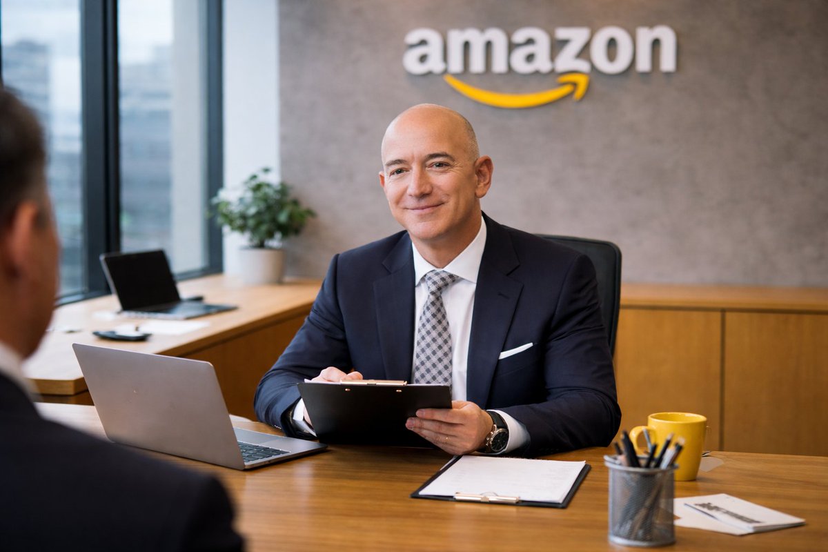 Jeff Bezos doesn't care about your resume at all.

He built a $2 trillion empire by asking 3 brutally simple questions instead.

They reveal exactly why most candidates never make it:

In 1998, Bezos wrote a shareholder letter that changed how Amazon hired forever, with zero