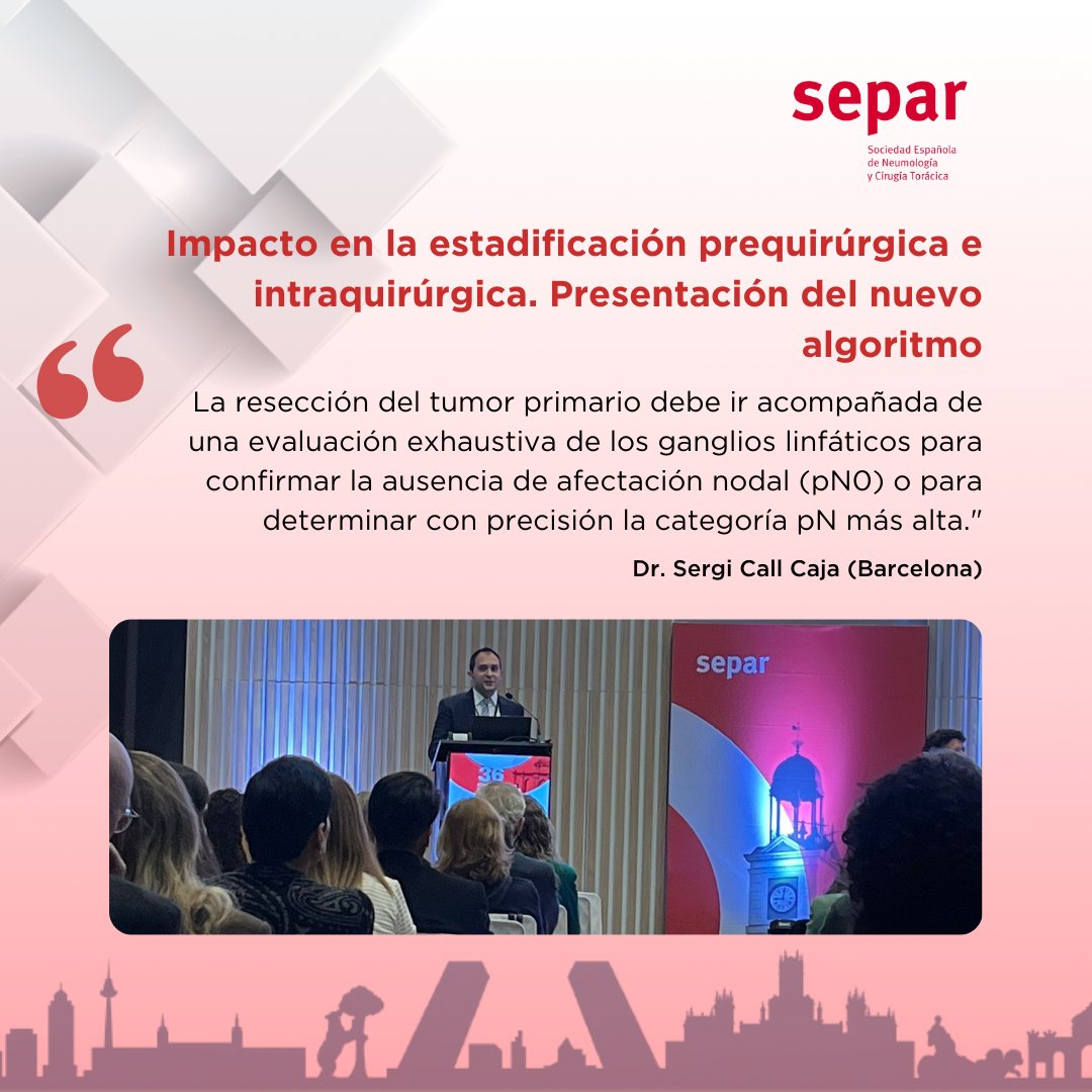 SeparRespira's tweet photo. 📜 Durante la #36RI, se ha presentado el nuevo documento de consenso SEPAR-SECT: redefiniendo la estadificación mediastínica invasiva perioperatoria del CPNM.
@SeparCirugia
#SEPAR #SaludRespiratoria https://t.co/cIP8CwQjIH