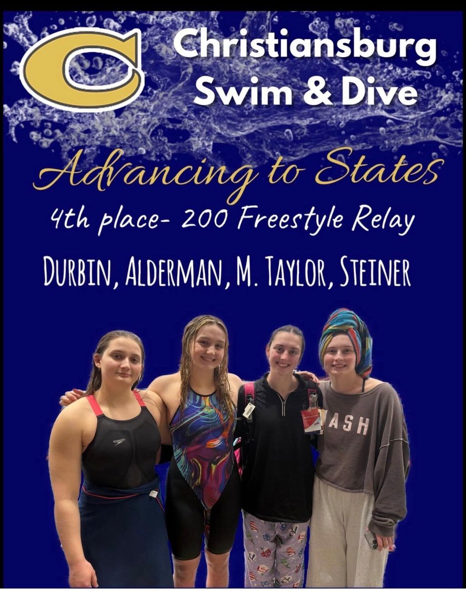 CHSBlueDemons's tweet photo. CONGRATS to the CHS Swimmers advancing to the Class 3 Swim &amp; Dive State Championships! https://t.co/PTqCO0S8me