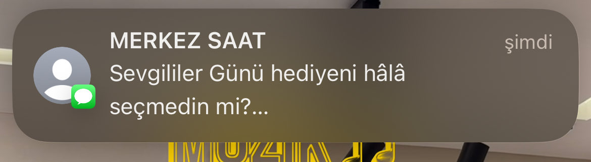 Öyle bi gün mü varda hediyemi seçeeyim