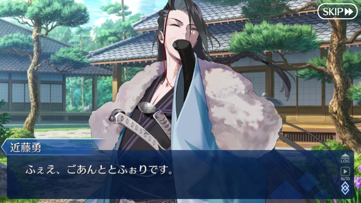 FateGrandOrder's tweet photo. 近藤さん、そんなアゴじゃ口の中に拳骨入らｎ

#FGO https://t.co/GQOHZOqw66