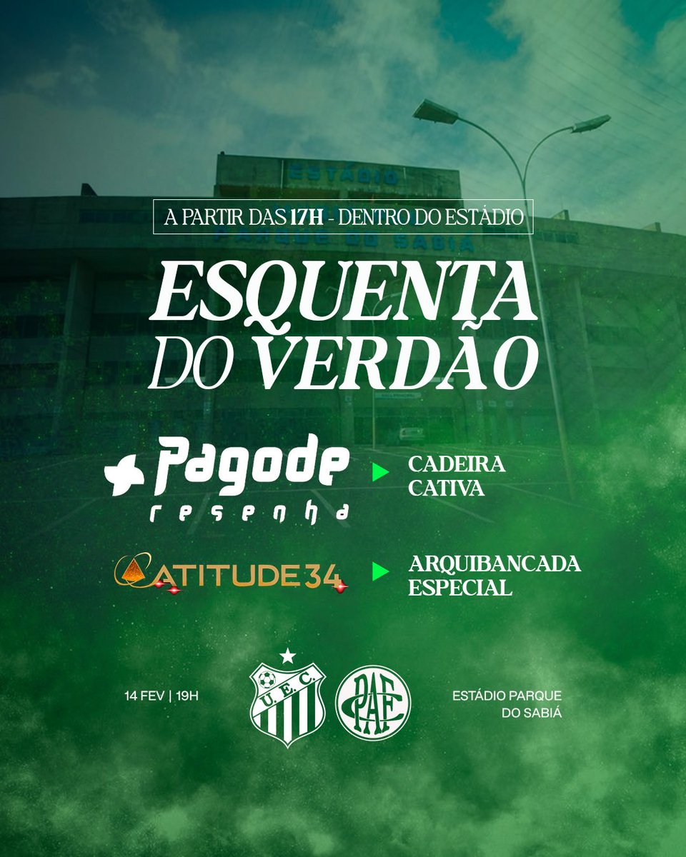 🔥 VEM PRO ESQUENTA DO VERDÃO 💚

Amanhã tem mais Esquenta do Verdão, agora dentro do estádio, pra todo mundo chegar cedo, entrar no clima e aproveitar antes do jogo começar. É dia de mostrar a força da nossa torcida!

Garanta seu ingresso online ou na Loja do Verdão.